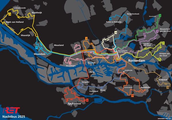 NACHTBUS SCHEMA RET
